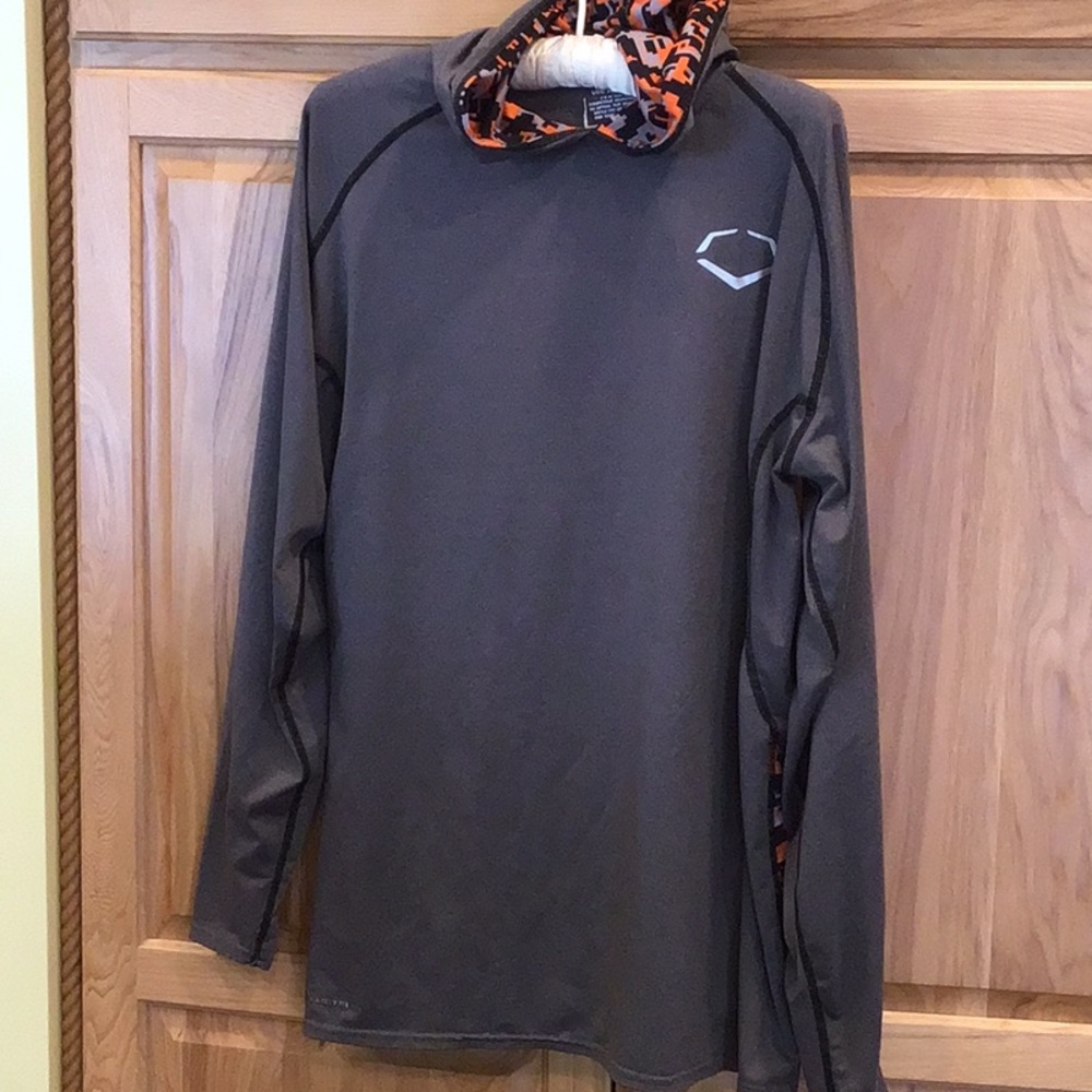 Evoshield Hoodie Gray Large Light Weight Swag Tech